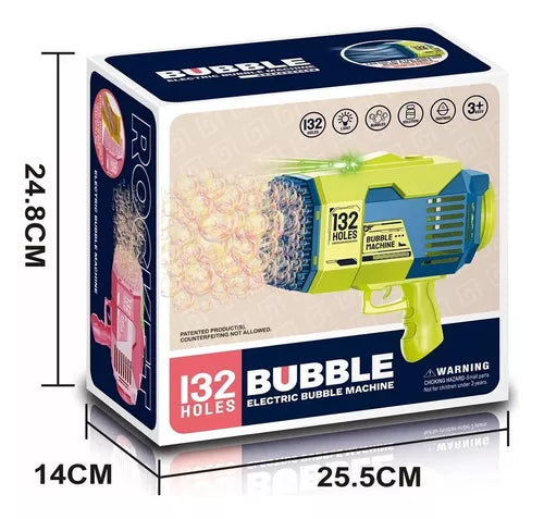 Pistola De Burbujas 132 Agujeros