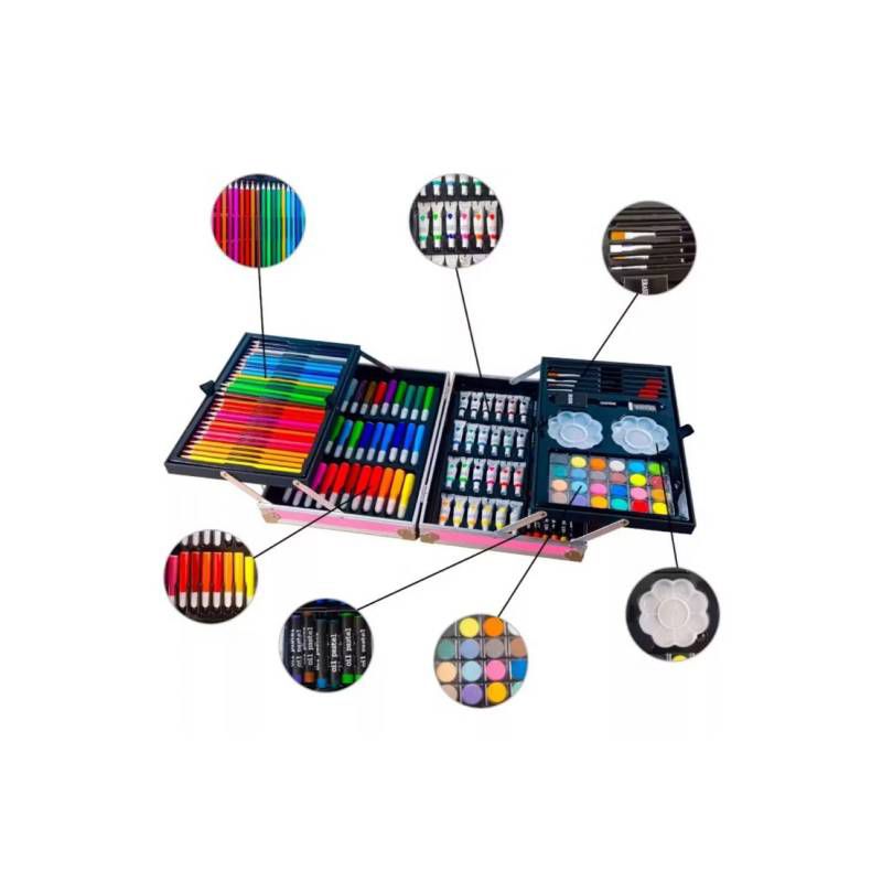 Set Arte Para Niños(a) Maleta 145 Piezas